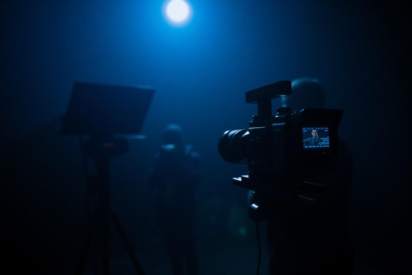 Produção audiovisual em estúdio